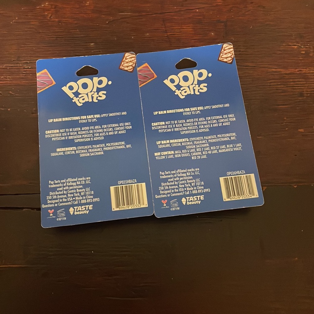 NWT Pop-Tarts Frosted Lip Balm Set - Picture 2 of 2